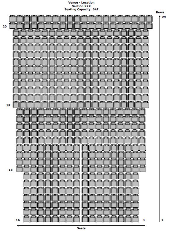 Gillette Seating Chart With Rows